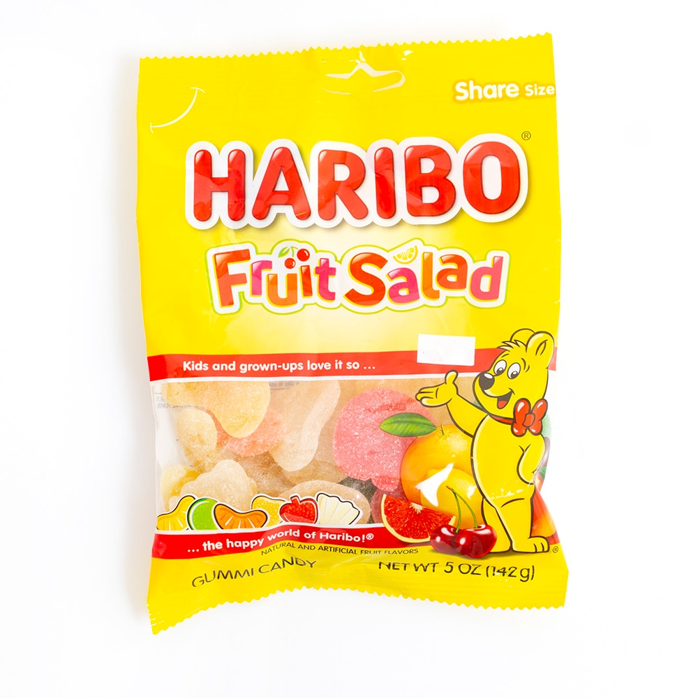 Haribo, Gummy Candy, 5 ounce bags, Fruit Salad